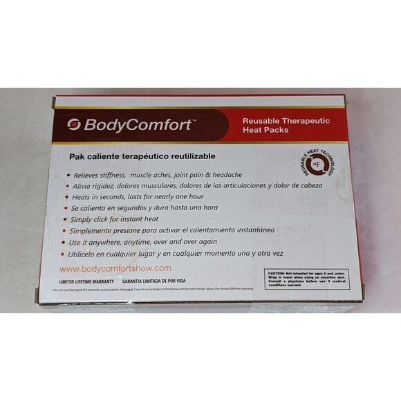 Body Comfort Reusable Therapeutic Heat Packs 6-Piece Sports Pack-- NEW/ SEALED - Picture 4 of 8